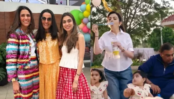 Shloka Mehta at Veda's first birthday party