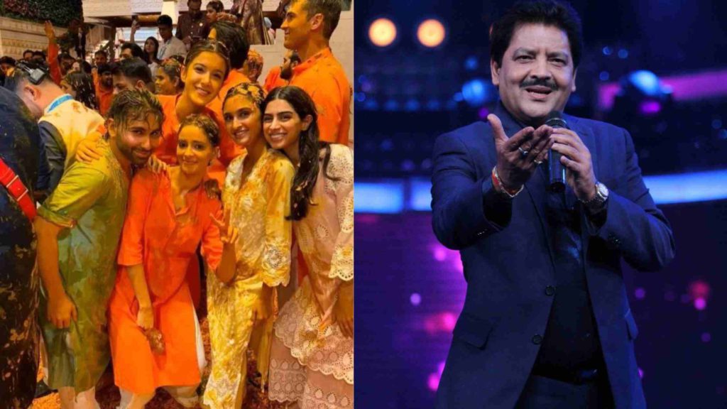 Udit Narayan performs at Anant Ambani and Radhika's haldi