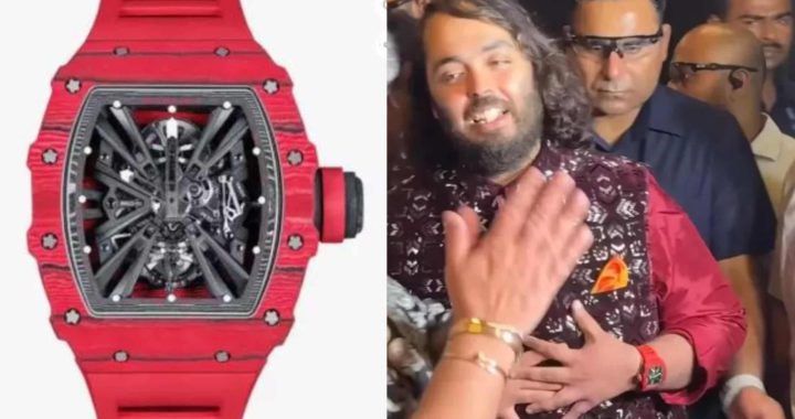 Anant Ambani Showcases Rare Richard Mille Red Watch Worth Rs. 6.91 Crore