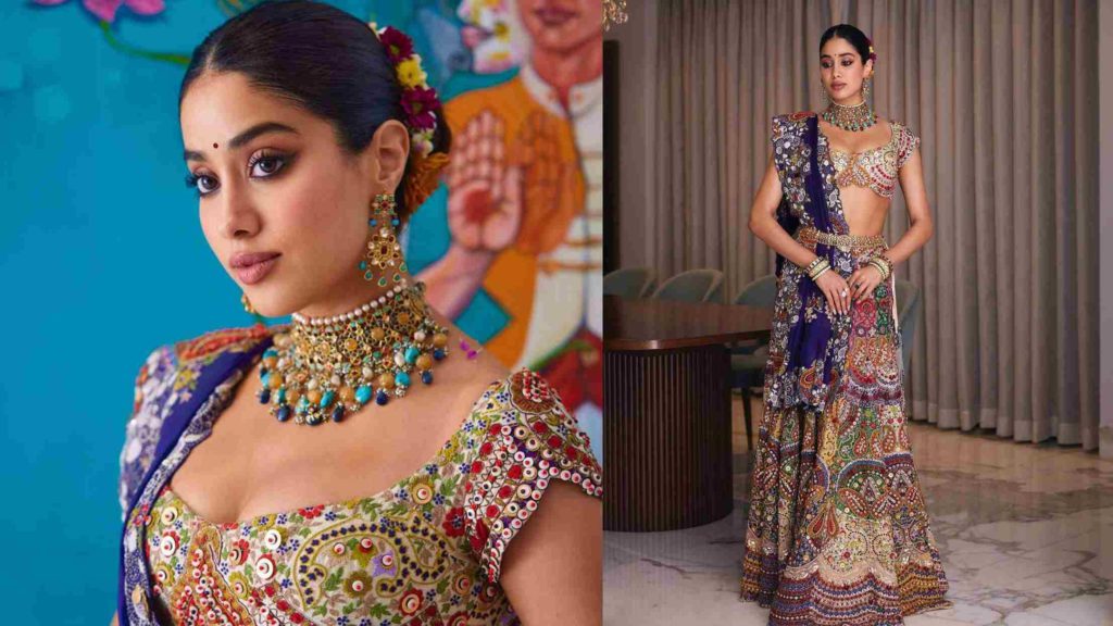 Janhvi Kapoor in Anamika Khanna lehenga