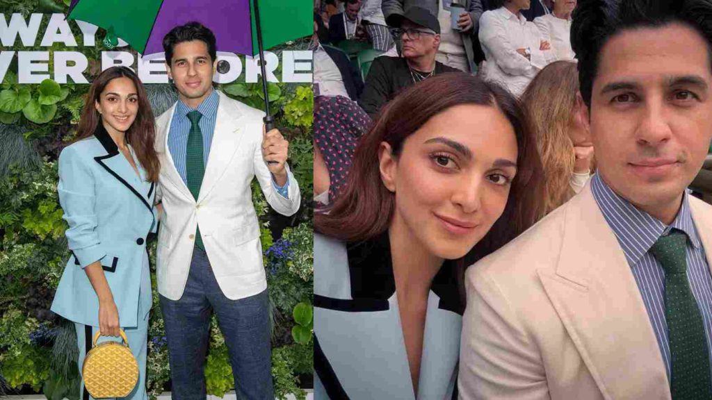 Sidharth Malhotra and Kiara Advani at Wimbeldon 2024