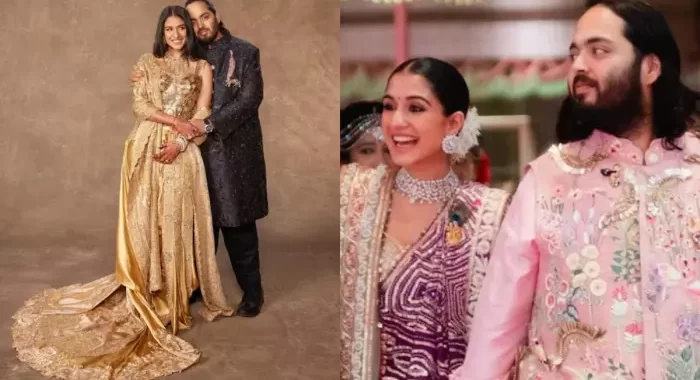 Anant Ambani and Radhika for their reception