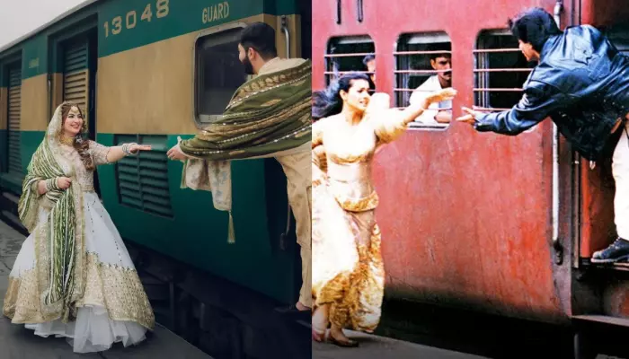 Pakistani Bride Recreates Shah Rukh Khan's DDLJ Train Scene